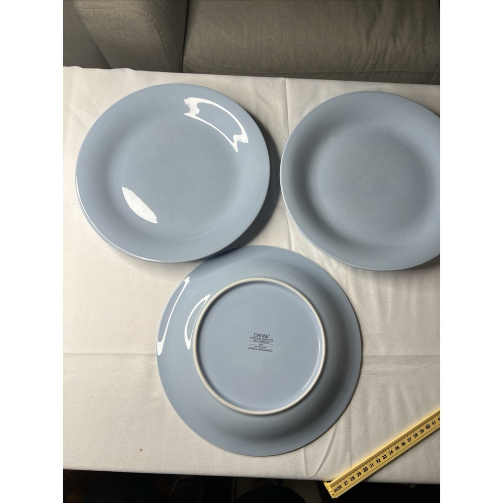 Dansk Blue Dinner Plates Set of 3 Portugal 10.75" Replacement Dinnerware